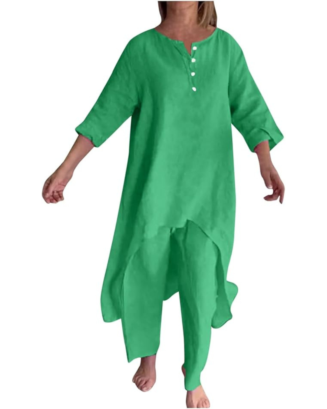 Conjunto Casual de Lino para Mujer Estilo Natural®