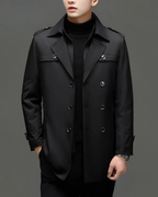 Chaqueta Clásica de Longitud Media con Forro Desmontable para Hombre