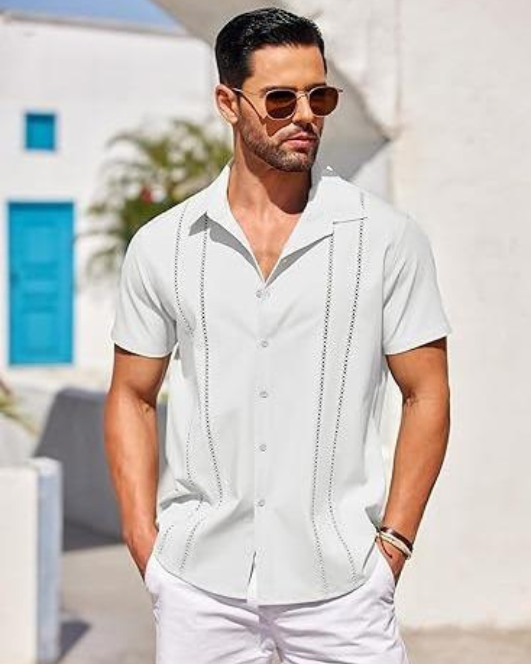 Camisa Guayabera de Lino Cubano para Hombre Frescura y Estilo Atemporal
