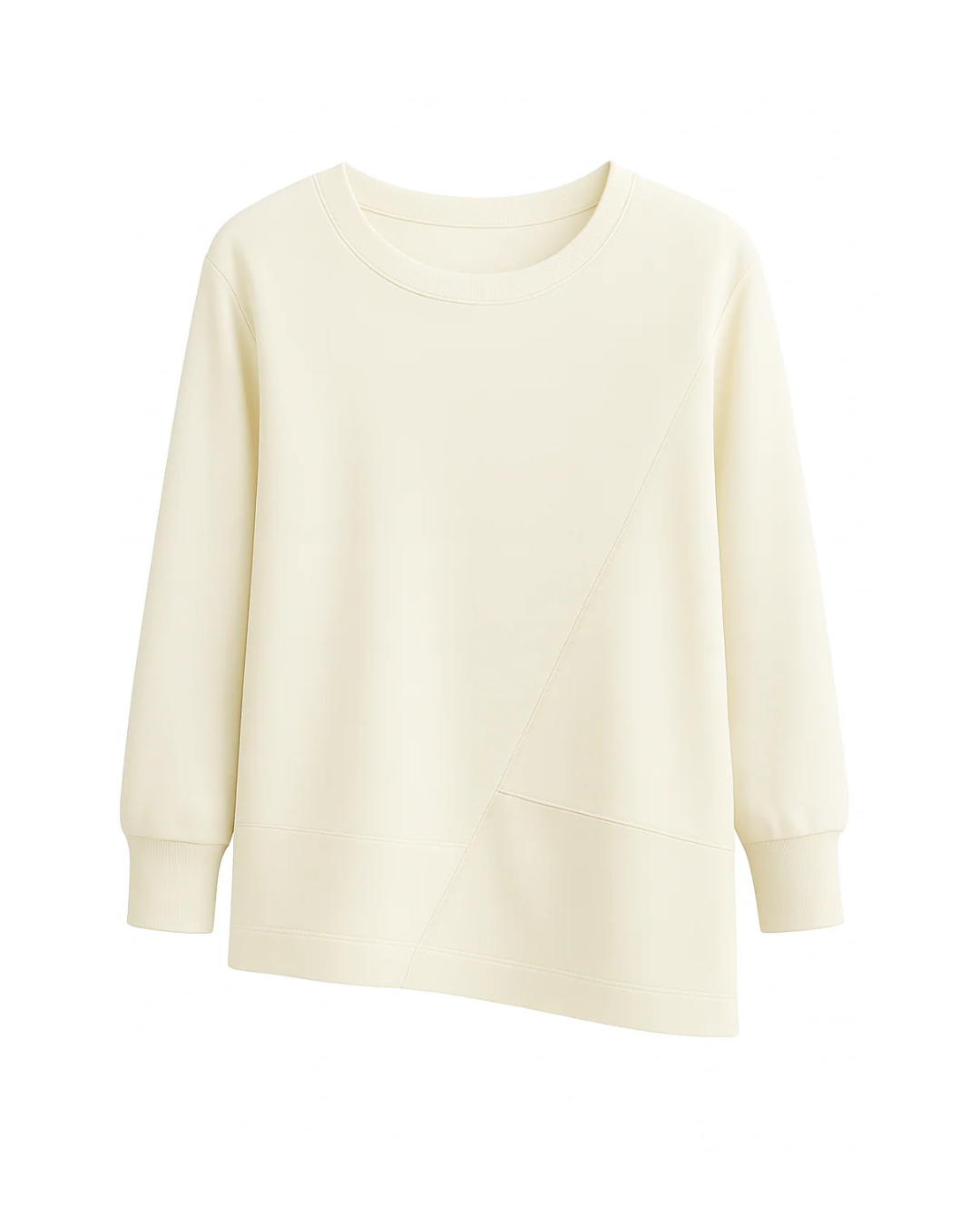 Jersey asimétrico de diseño elegante para mujer