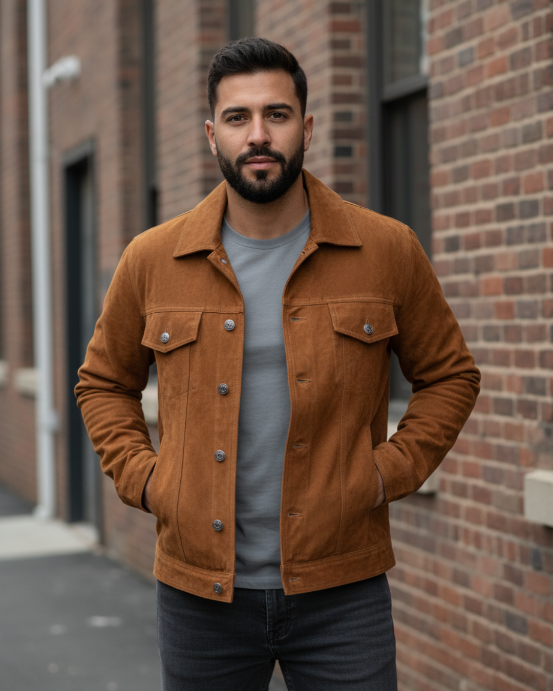 Chaqueta con Botones para Hombre