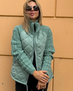 Chaqueta casual de manga larga con cremallera para mujer