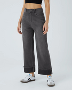 Pantalón con Cintura Alta y Botas Anchas®