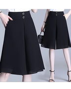 Falda Corta Estilo Culotte de Verano con Cintura Alta para Mujer