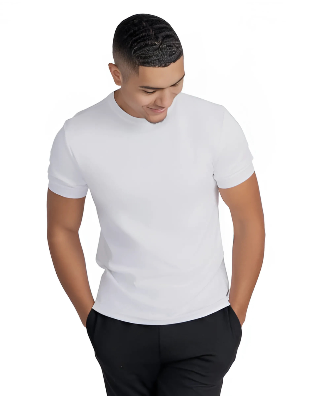 Camiseta Básica de Manga Corta y Cuello Redondo Comodidad y Versatilidad para todos los días (OFERTA 2X1)