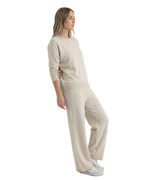 Conjunto de punto suave y casual para mujer