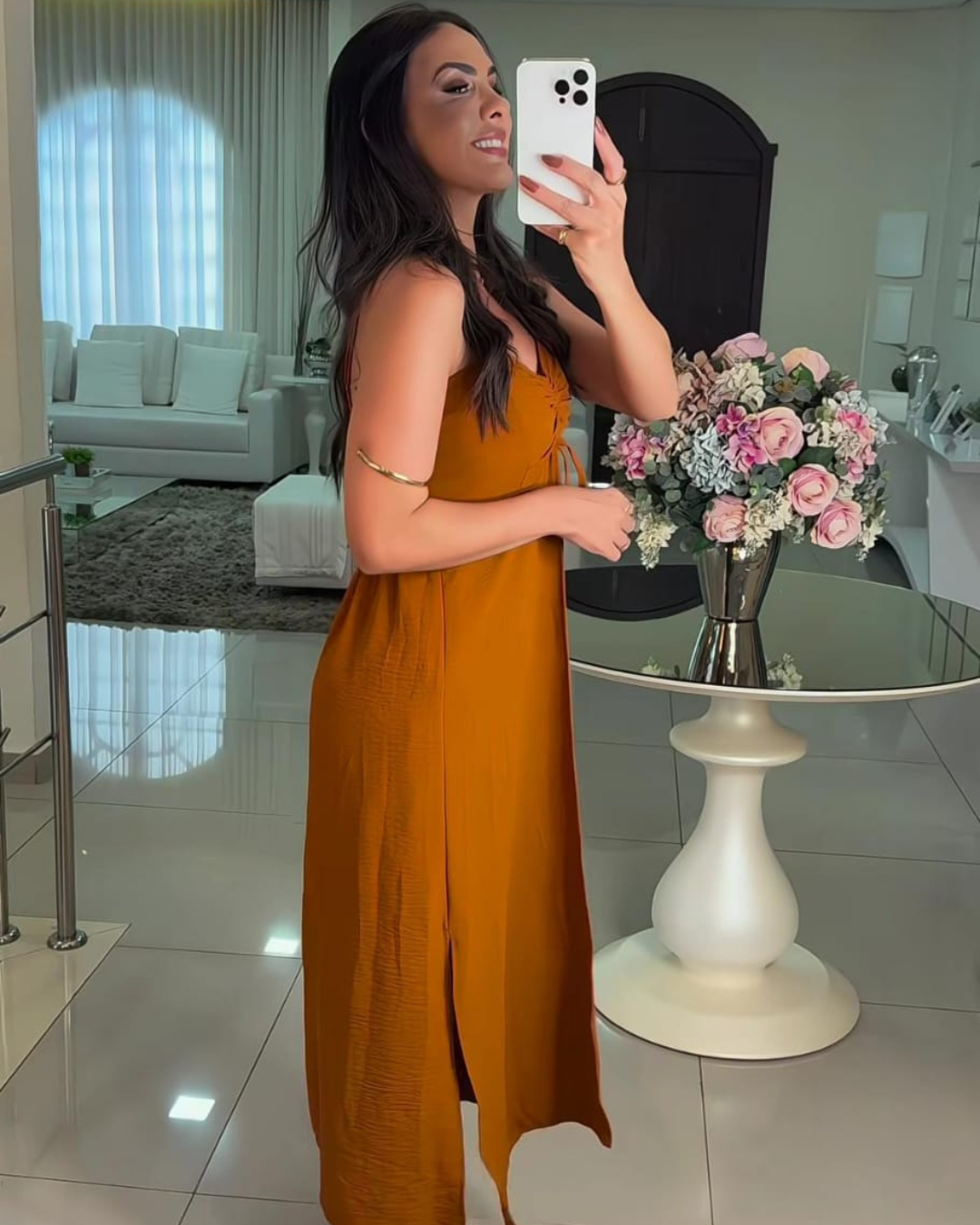 Conjunto Casual de Tirantes con Shorts y Falda de Corte Fluido