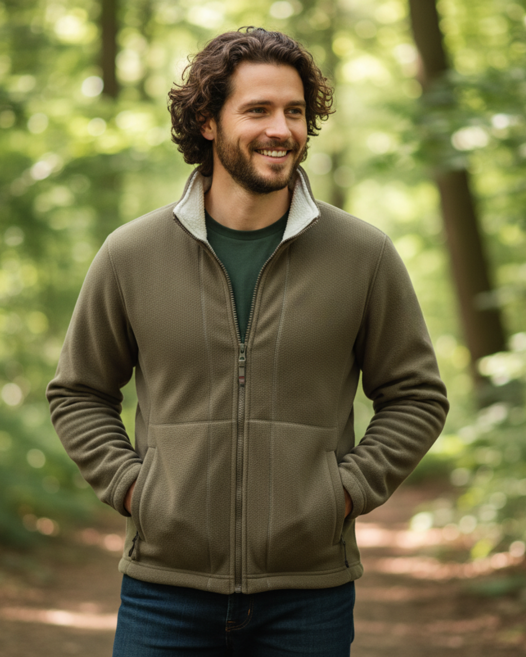 Chaqueta Polar Gruesa con Cuello Alto para Unisex