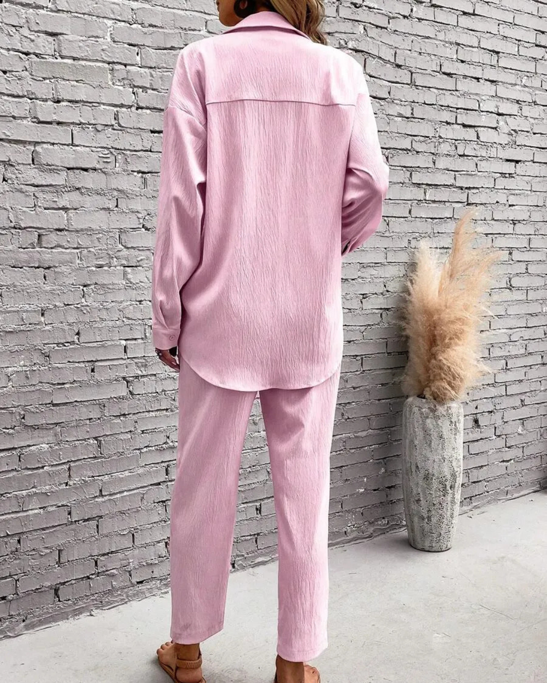 Conjunto de camisa de dos piezas y manga larga®