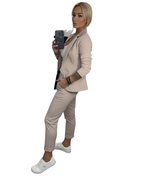 Conjunto de blazer y pantalón elegante para mujer