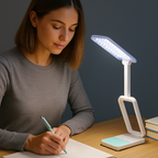 Lámpara LED Plegable con Brazo Ajustable y Luz de Alta Intensidad