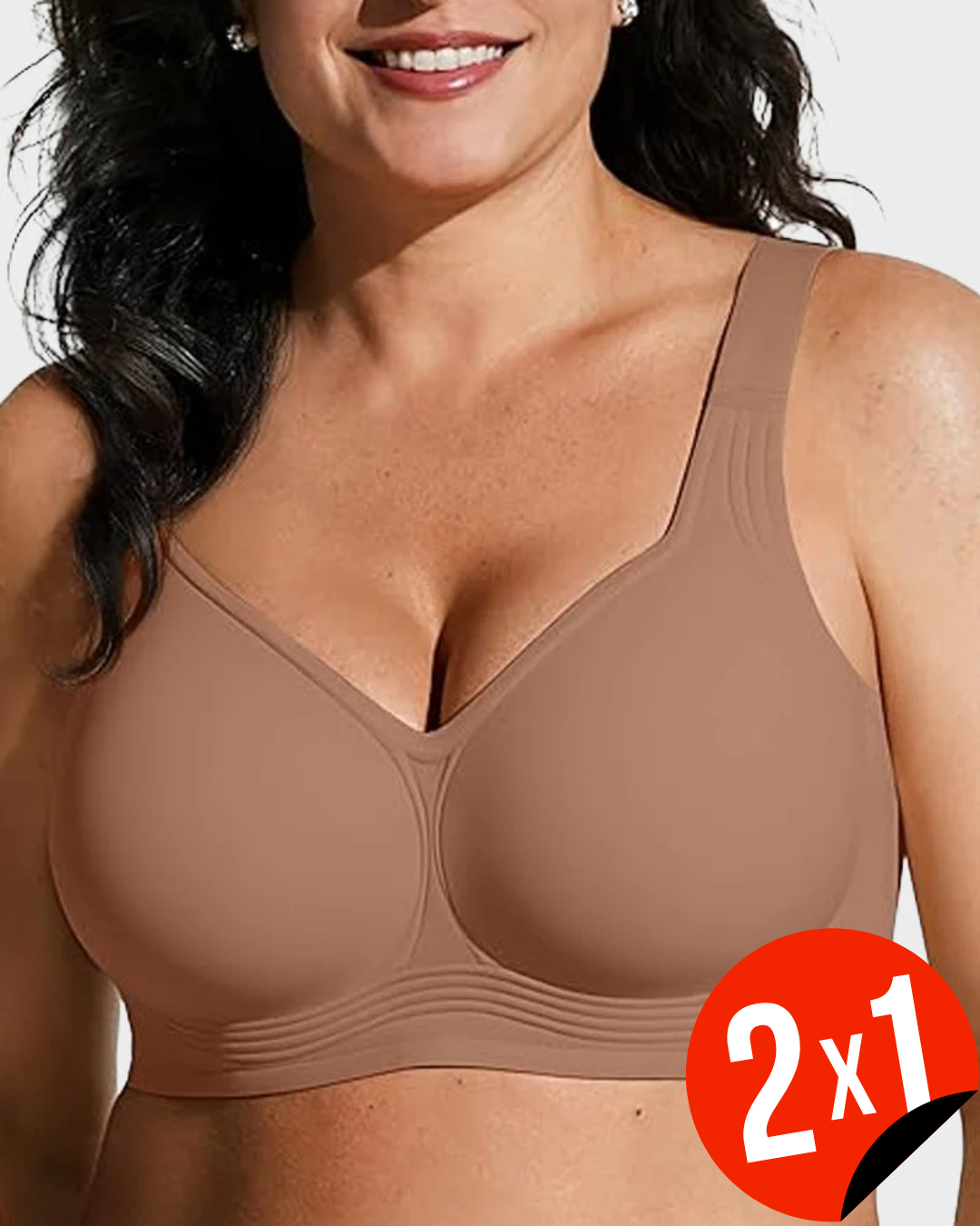 Sujetador de cobertura total y soporte flexible sin aros (OFERTA 2X1)