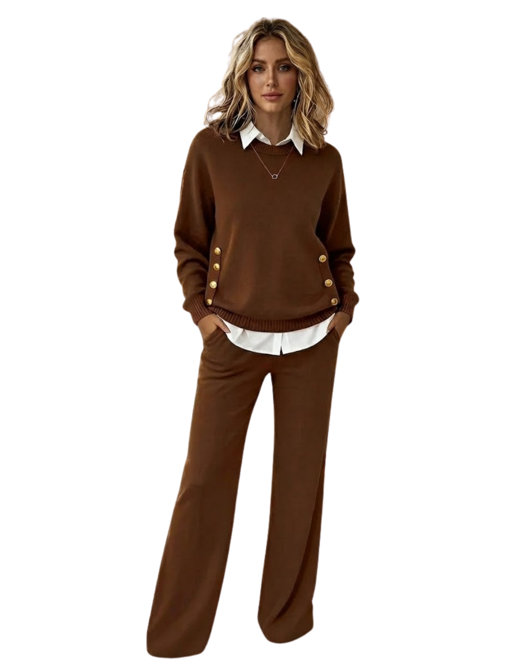 Conjunto de camiseta y pantalones para mujer®