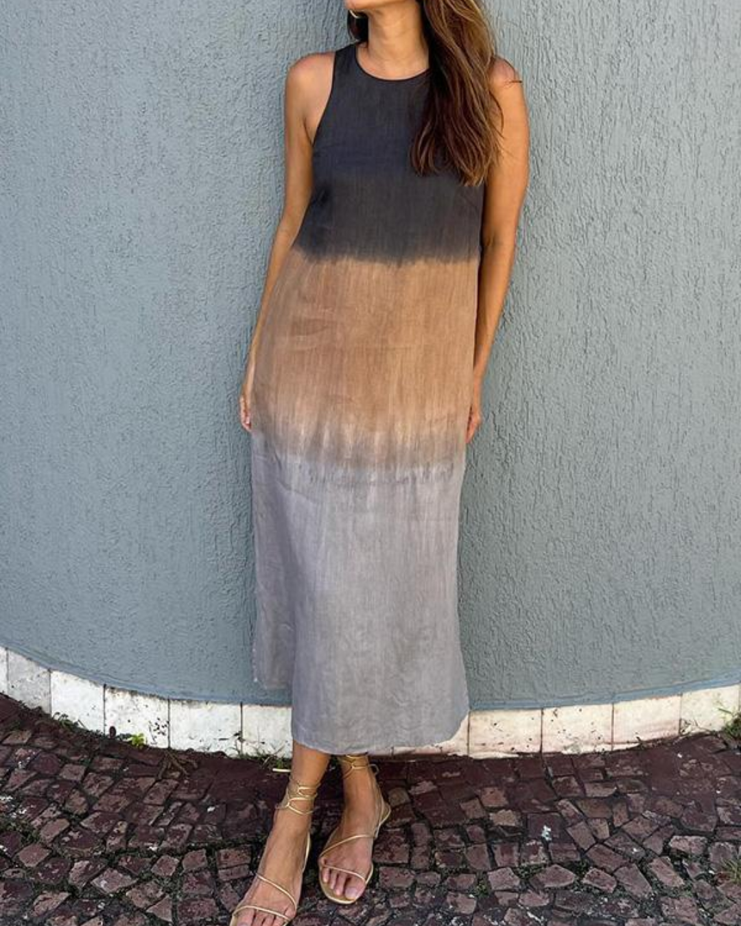 Vestido Largo de Corte Fluido