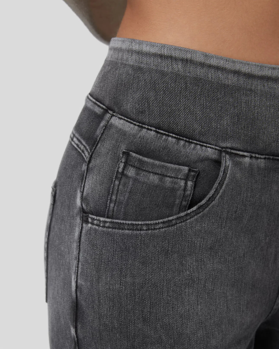 Pantalón Ancho de Cintura Alta con Varios Bolsillos para Mujer