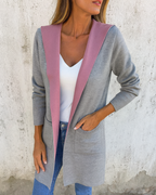 Abrigo casual con capucha para mujer®