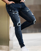 Pantalones vaqueros ajustados elásticos para hombre