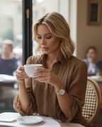 Cárdigan casual con cuello de solapa para mujer