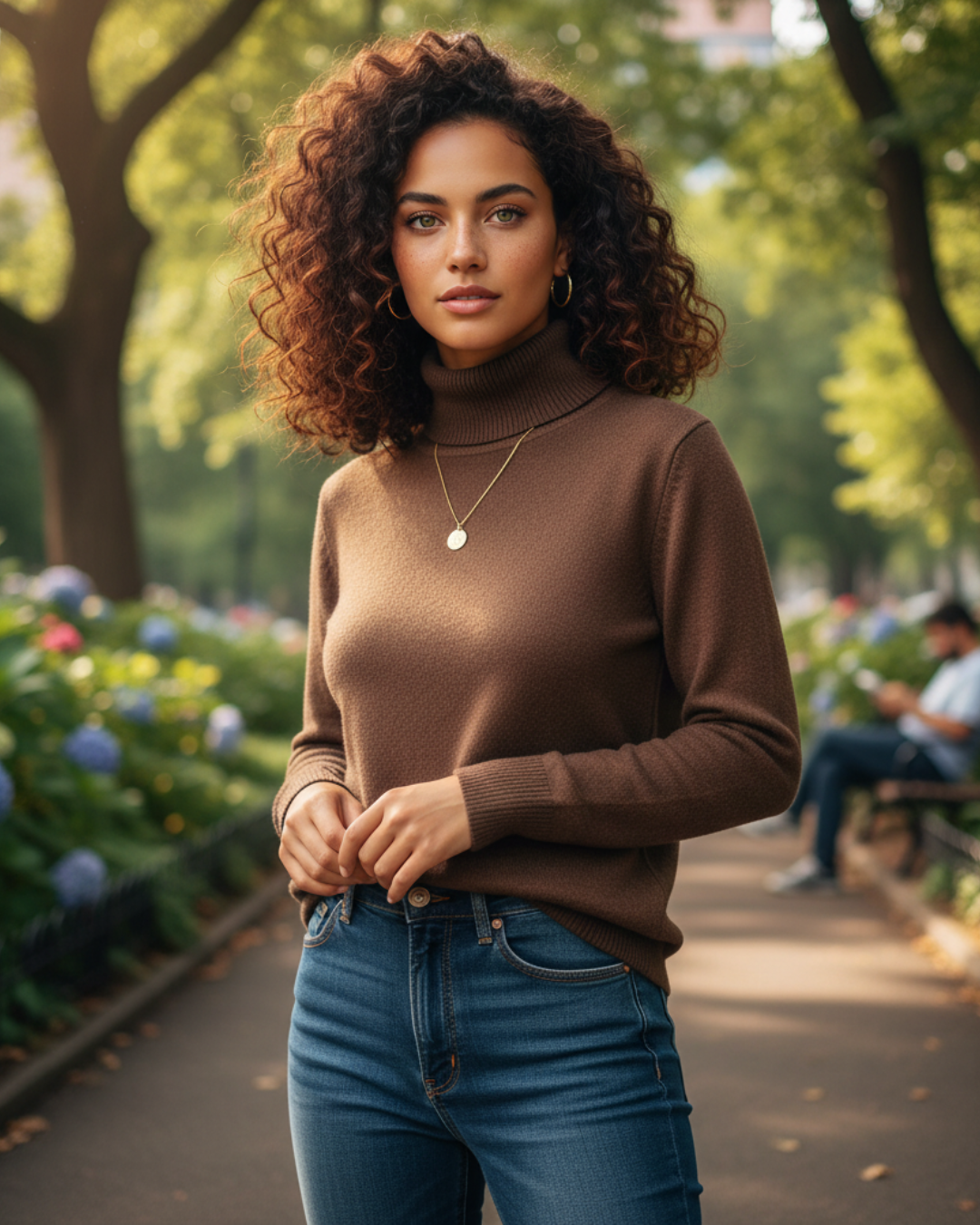 Suéter térmico con interior afelpado para mujer