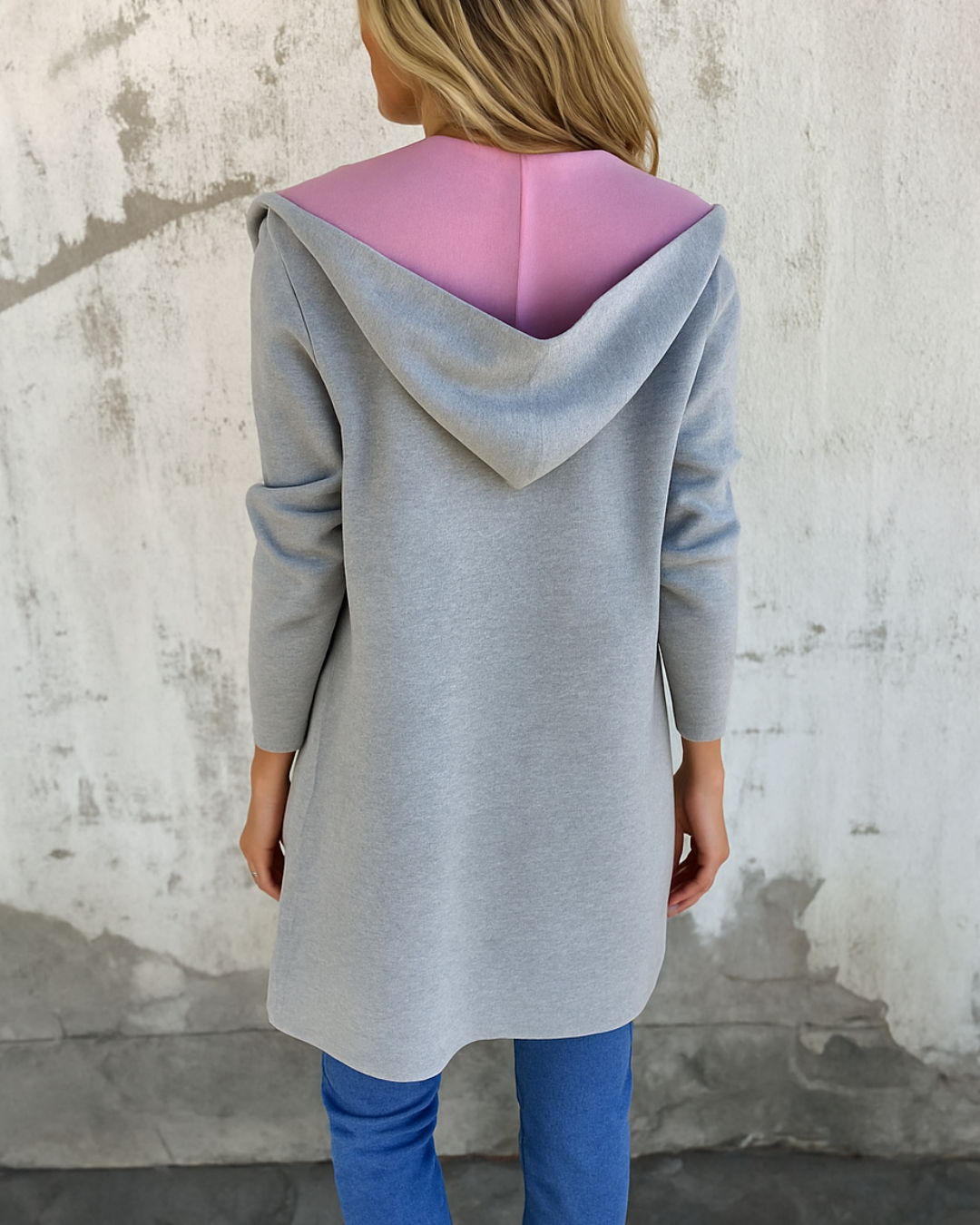 Abrigo casual con capucha para mujer®