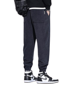 Pantalones informales con forro polar de estilo relajado para hombre®