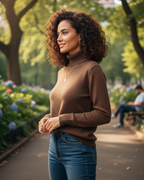 Suéter térmico con interior afelpado para mujer