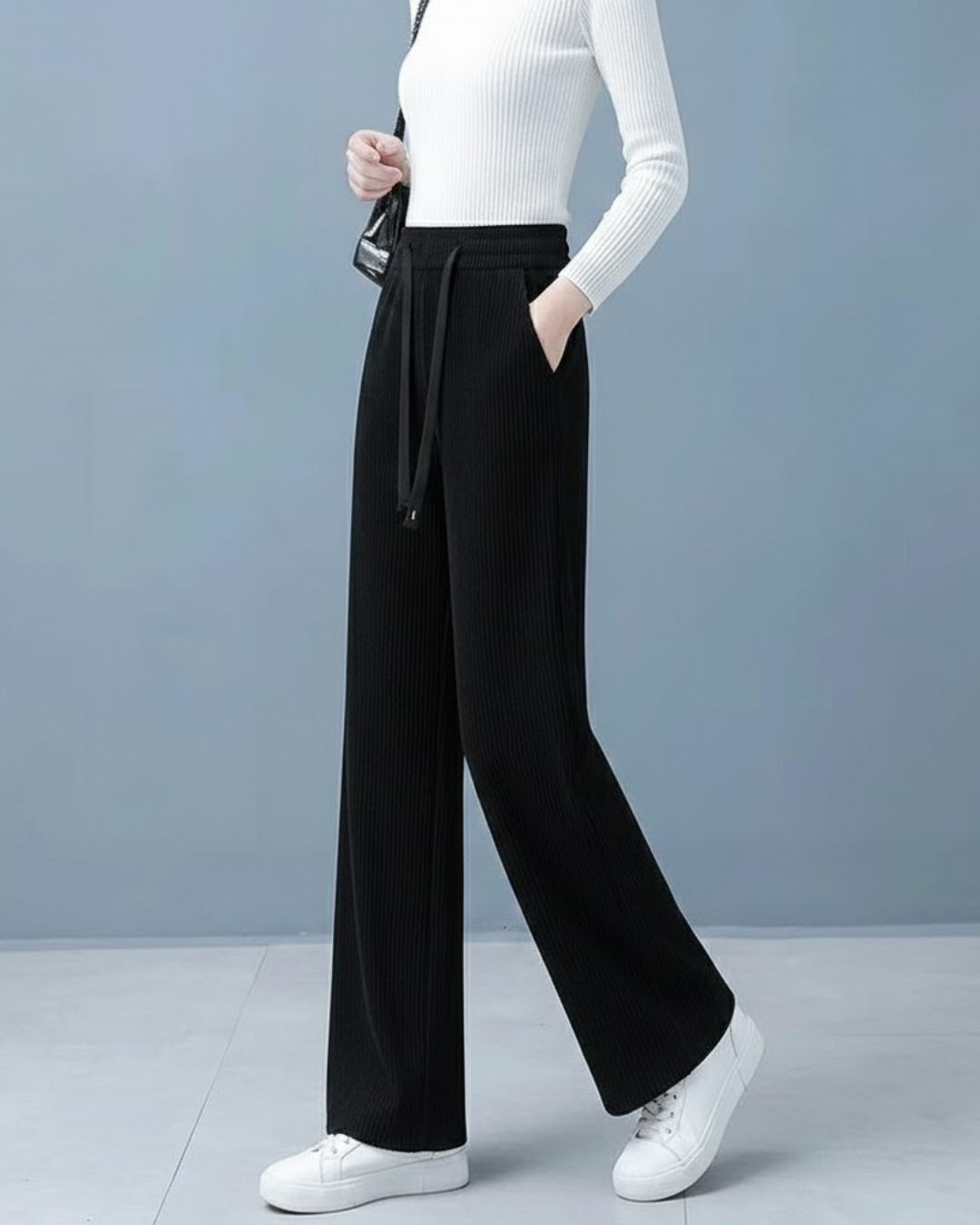 Pantalones anchos de terciopelo informales para mujer®