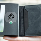 Cartera minimalista con protección RFID y extracción rápida de tarjetas