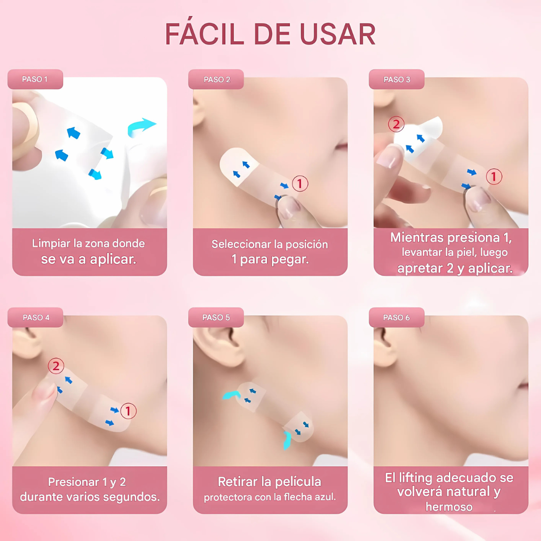 Cinta invisible para lifting facial de 40 unidades (OFERTA 2X1)