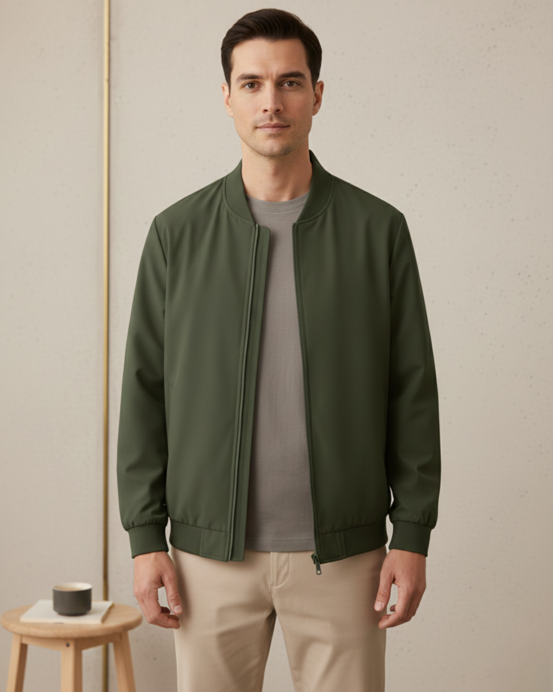 Chaqueta casual con bolsillos para hombre