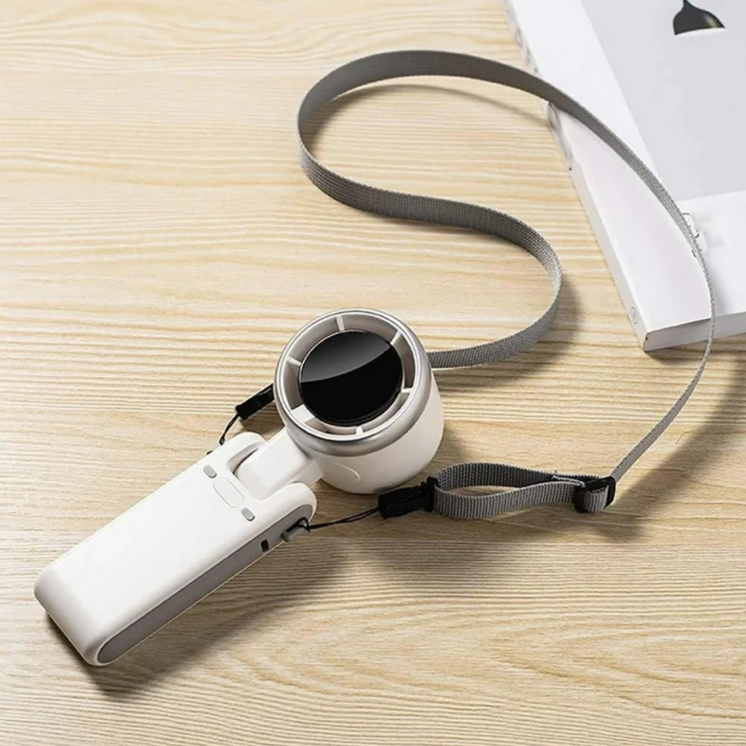 Ventilador turbo portátil de 5 velocidades y batería recargable de 4000 mAh