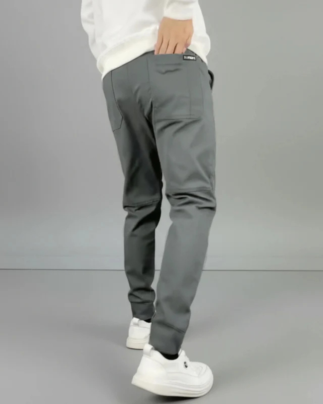 Pantalones elásticos premium ajustados para hombre®