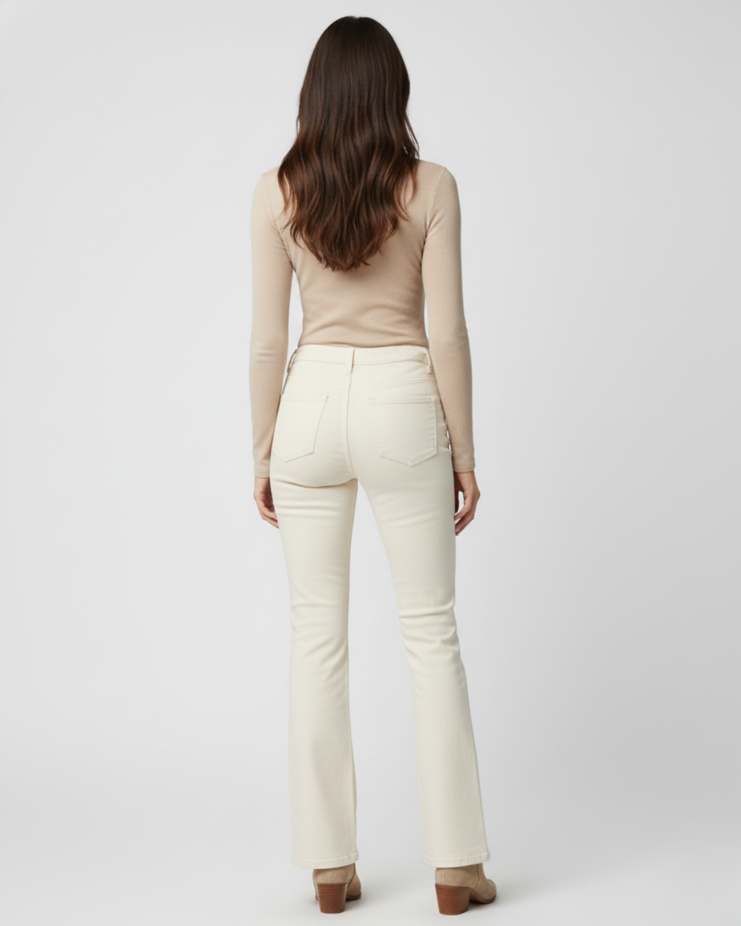 Pantalón faja de corte acampanado para mujer®