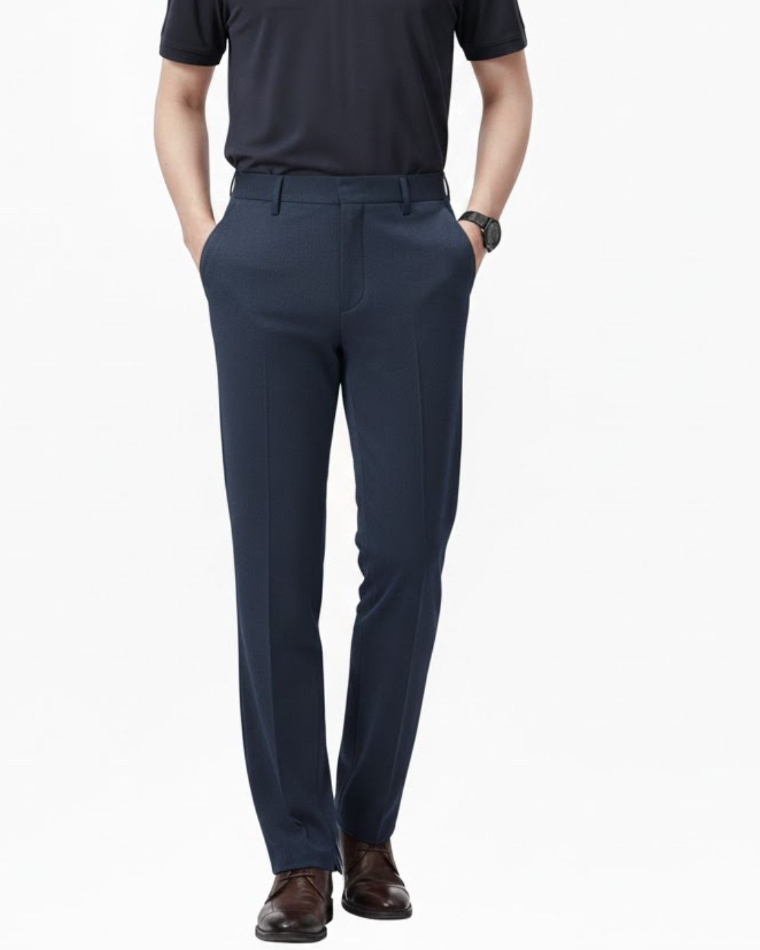 Pantalones de Traje Elásticos de Elegancia que Refresca Para Hombre