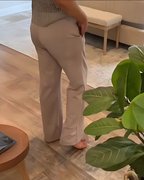 Conjunto de Camisa de punto en Crochet y Pantalón para Mujer