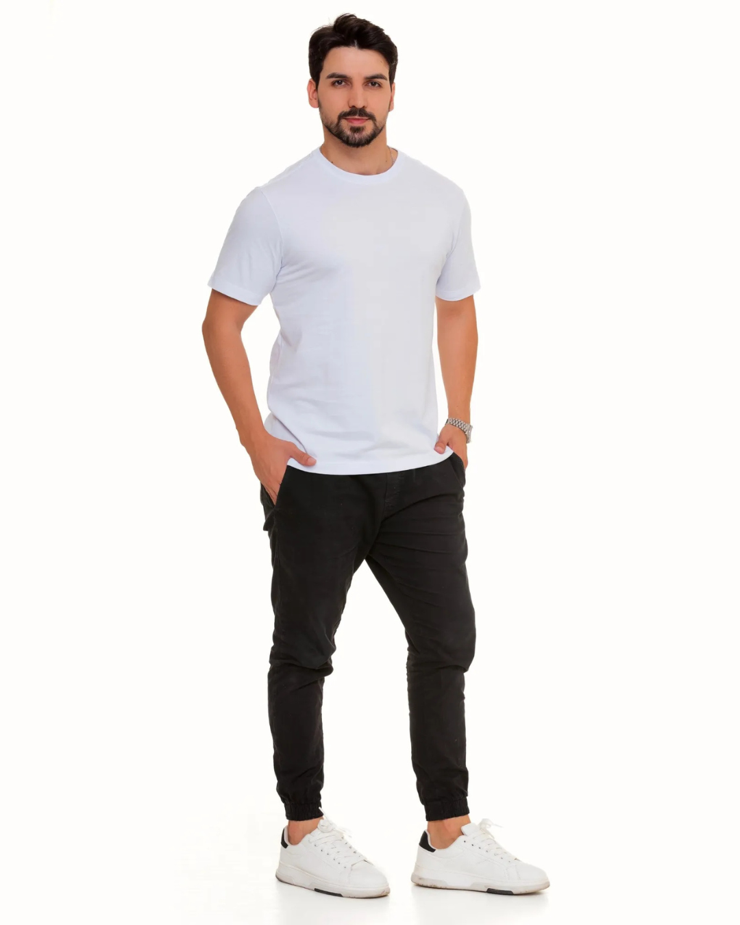 Camiseta Básica de Tejido ligero para Hombre
