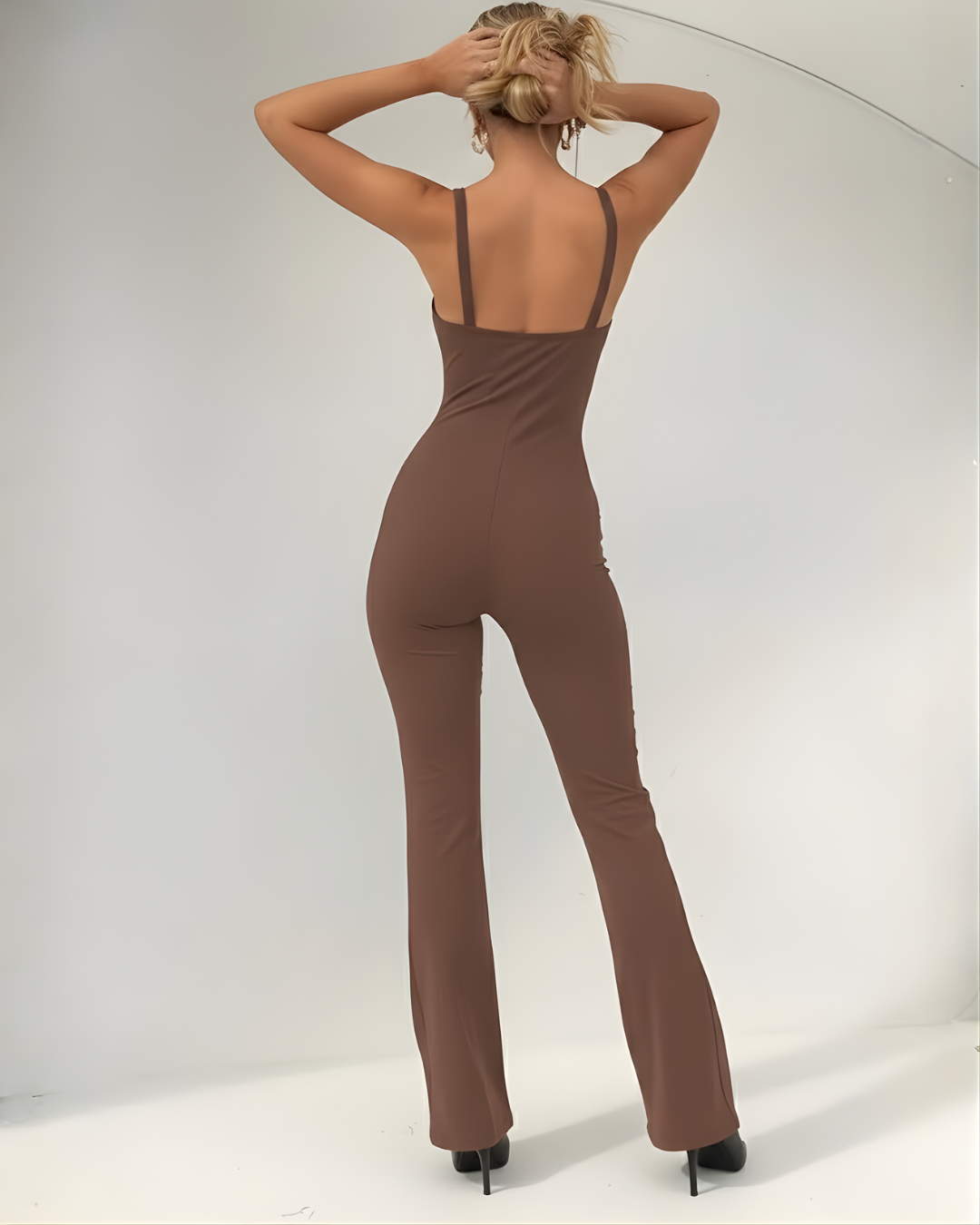 Mono Enterizo Negro Dionne Silueta de Alto Impacto®