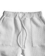 Conjunto de dos piezas en tejido con textura trenzada y cómodo ajuste®