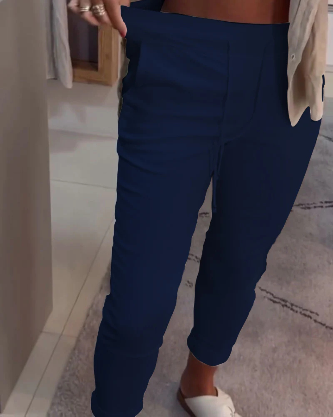 Pantalones anchos con ajuste elástico para mujer®