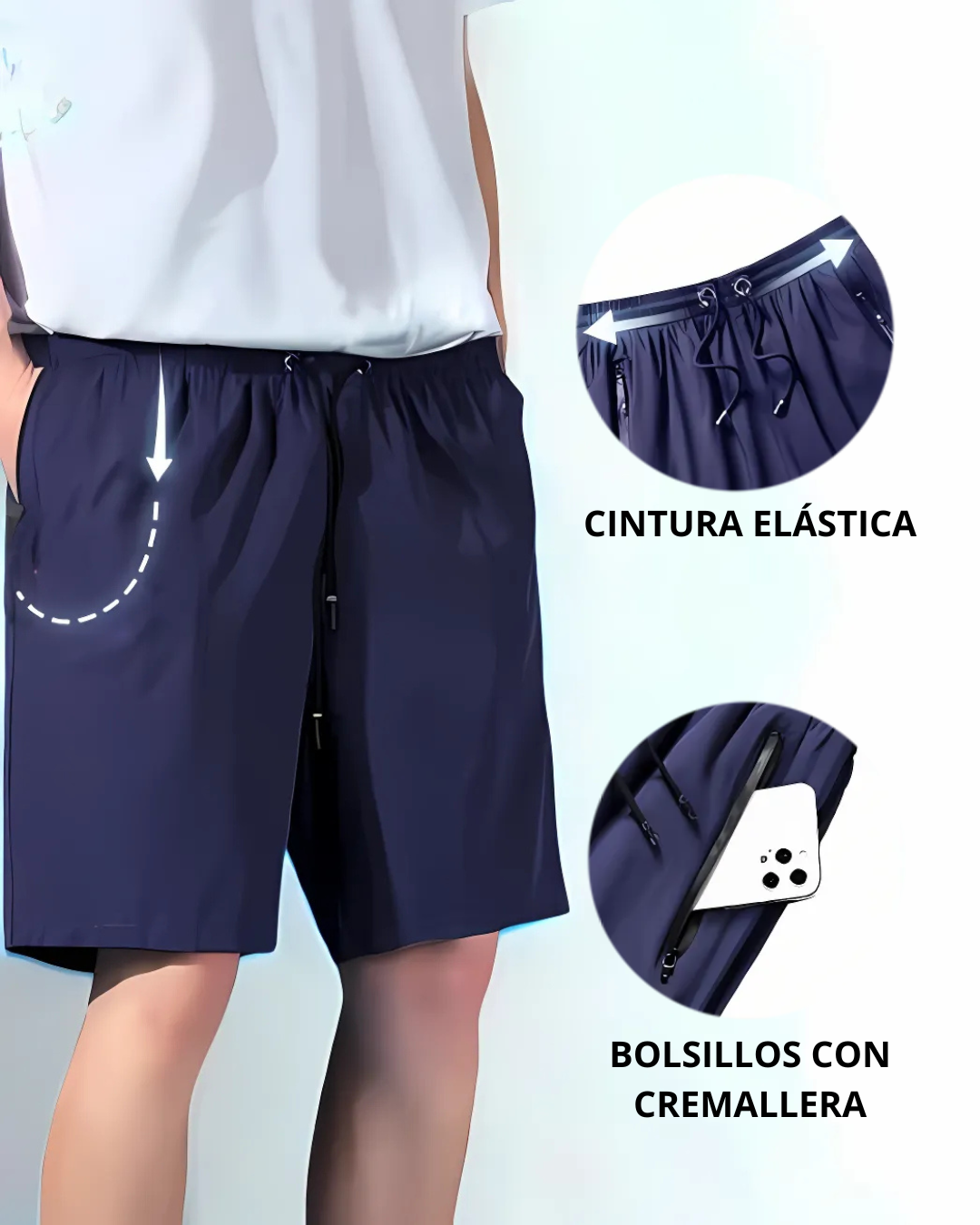 Short Deportivo Elástico Unisex