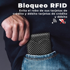 Cartera de Cuero Fino con Protección RFID