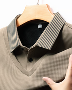 Camisa de Dos Piezas con Cuello Falso a Rayas para Hombres®