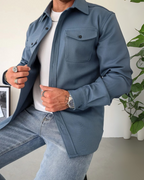 Camisa Manga Larga con Bolsillo para Hombre