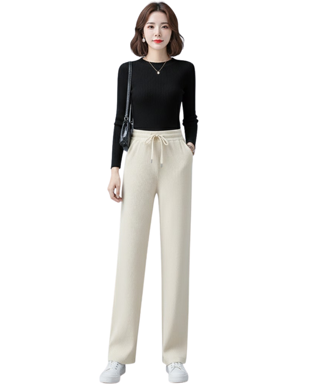 Pantalones anchos de terciopelo informales para mujer®