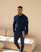 Polo de Manga Larga Suave y Transpirable para Hombre®