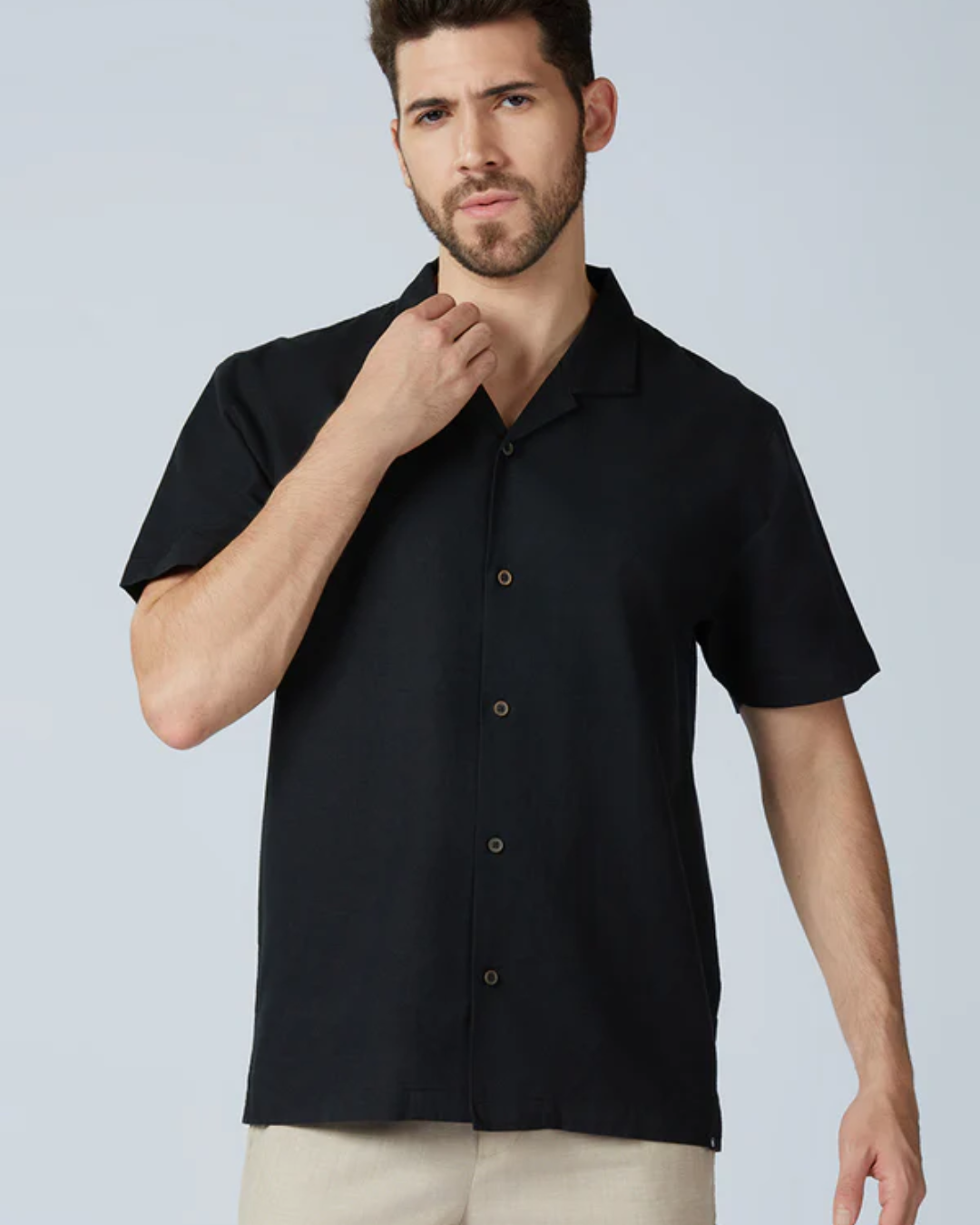 Camisa de manga corta para hombre