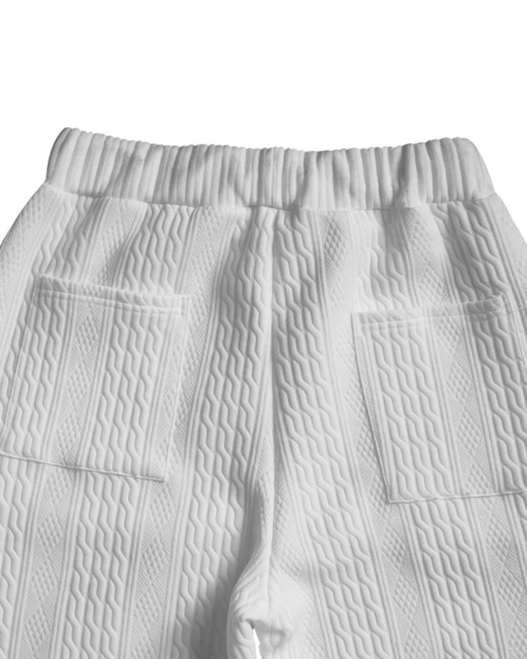 Conjunto de dos piezas en tejido con textura trenzada y cómodo ajuste®