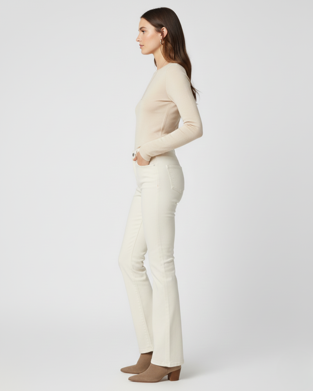 Pantalón faja de corte acampanado para mujer®