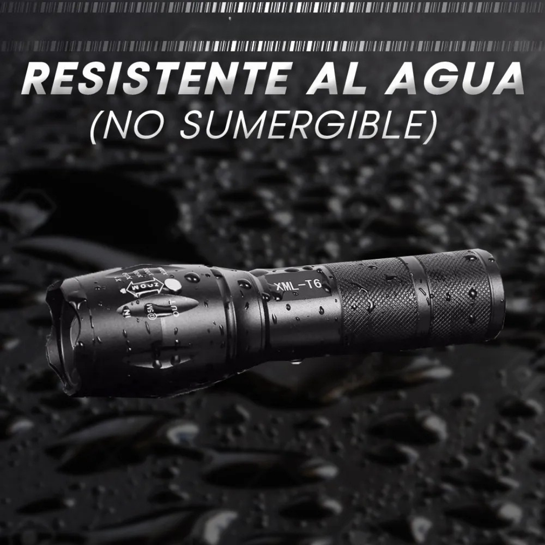 Linterna Táctica de Alta Potencia con Luz LED (OFERTA 2X1)