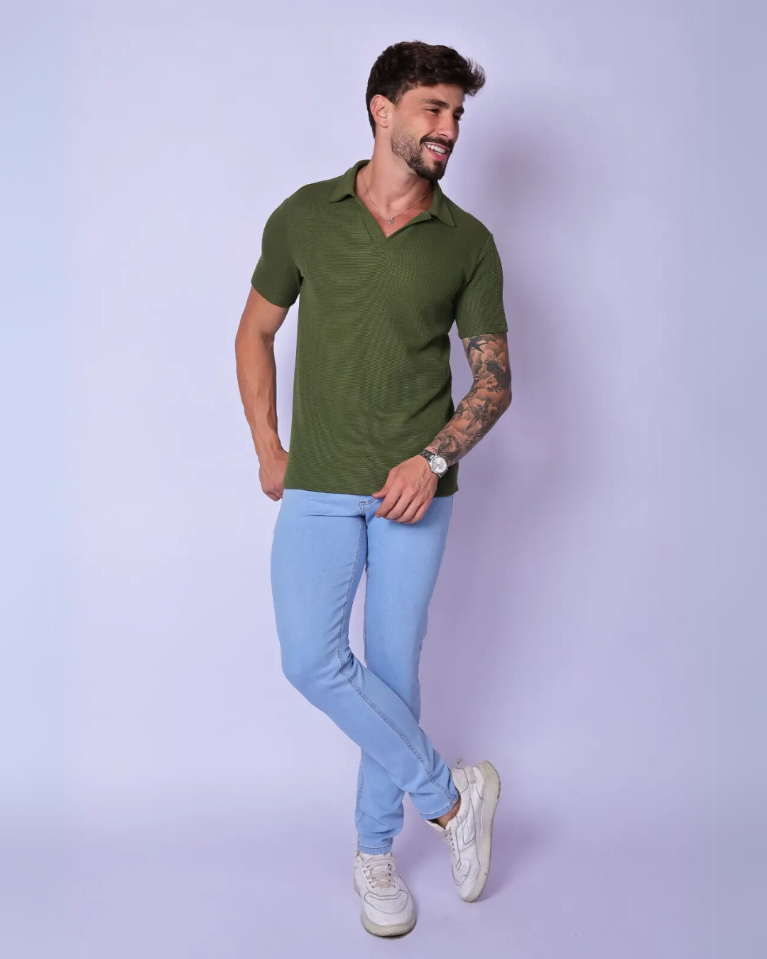 Polo de Hombre Manga Corta  Resistente y Funcional